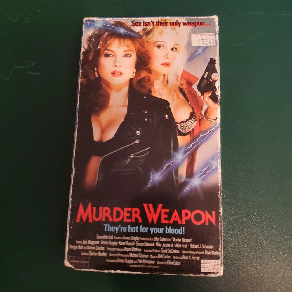 Murder Weapon VHS 1989 Linnea Quigley Horror Cinema Home Video Cult Slasher R